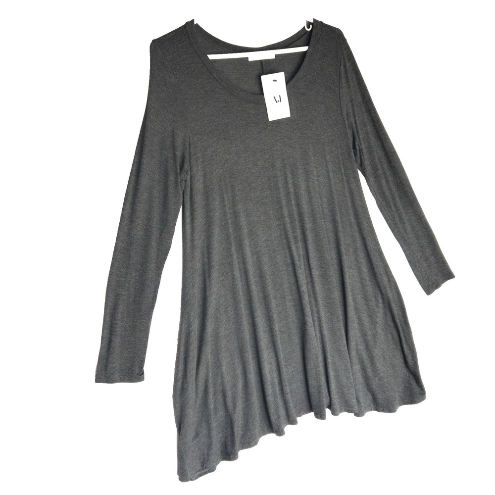 AJ My Amelia James Sharkbite Pockets Minimalist Capsule Basic Dress Womens L NWT